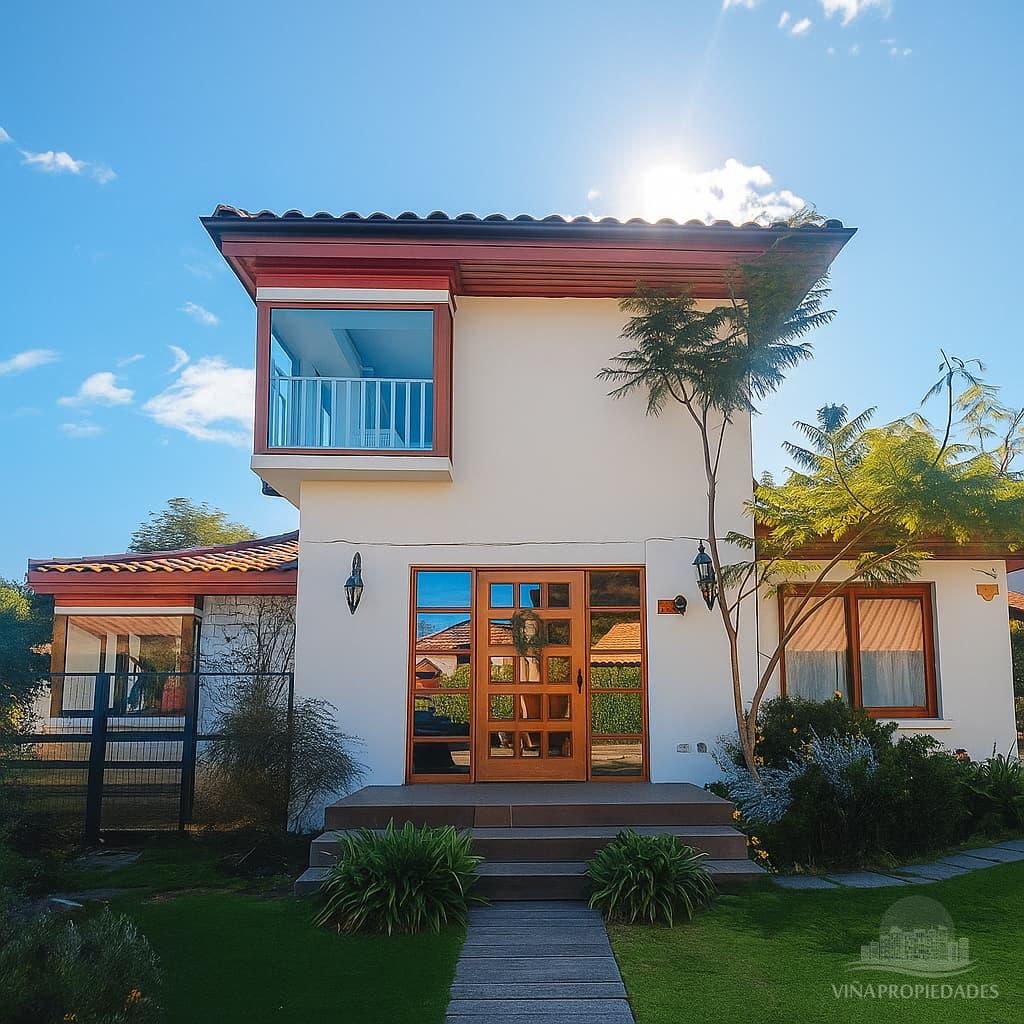 Venta Casa Estilo Colonial en Condominio Valle Dorado – Villa Alemana Norte